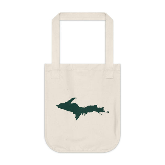 Michigan Upper Peninsula Heavy Tote Bag (w/ Green UP Outline)