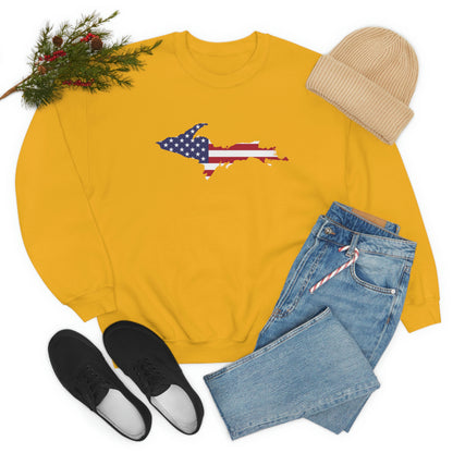 Michigan Upper Peninsula Sweatshirt (w/ UP USA Flag Outline) | Unisex Standard