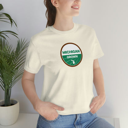 'Michigan Grown' T-Shirt (Agricultural Certification Parody) | Unisex Standard Fit