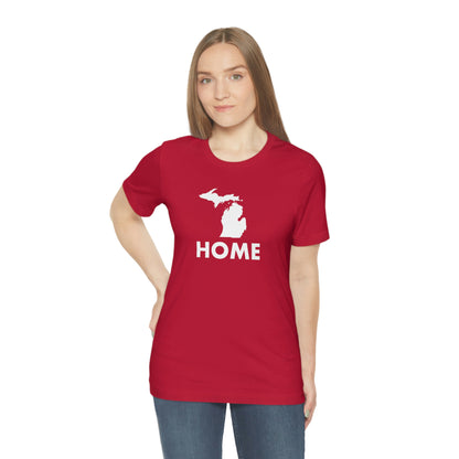 Michigan 'Home' T-Shirt (Geometric Sans Font) | Unisex Standard Fit