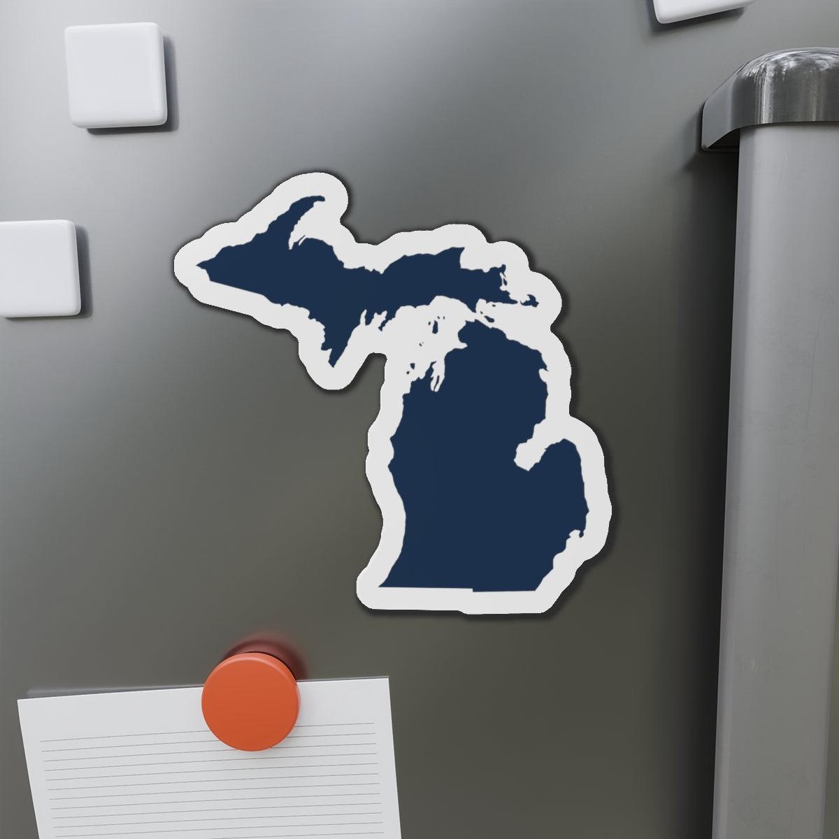 Michigan Outline Kiss-Cut Magnet | Navy Color - Circumspice Michigan