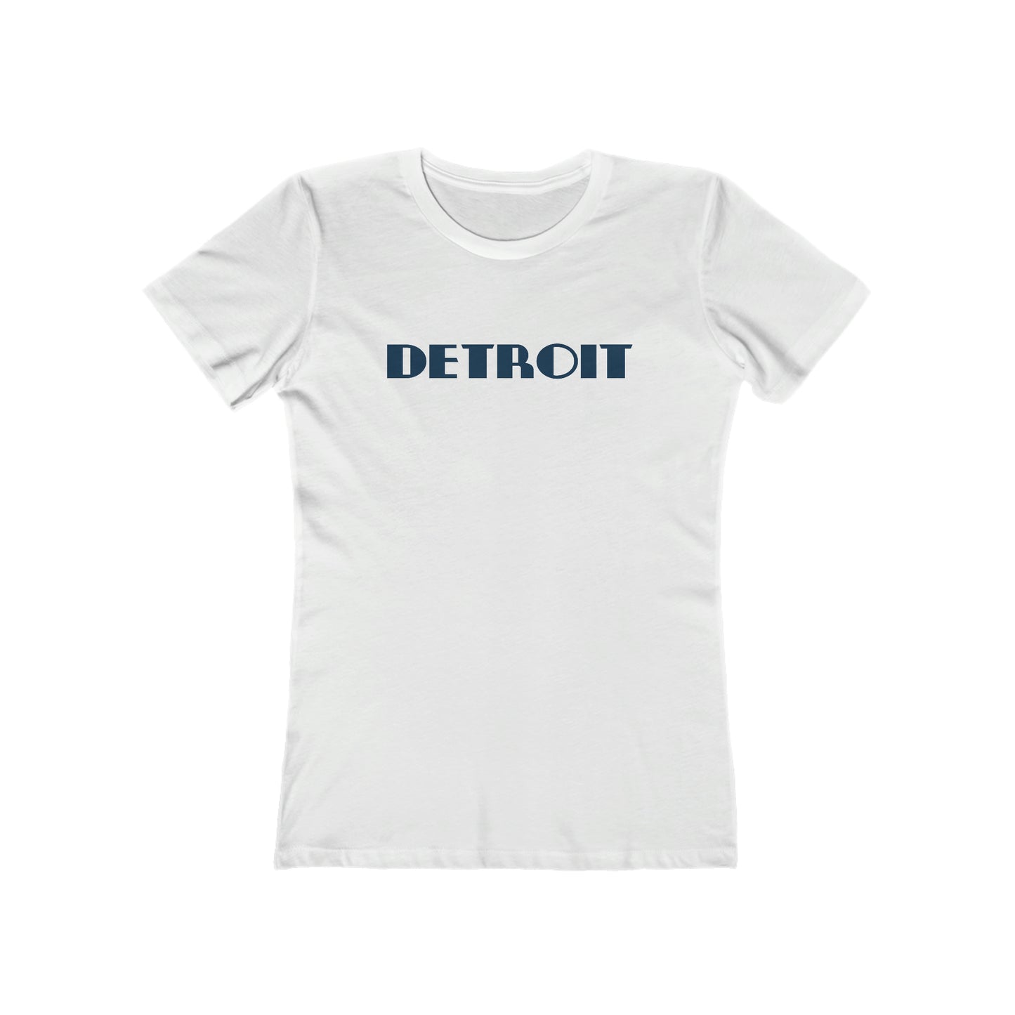 'Detroit' T-Shirt (Art Deco Font) | Women's Boyfriend Cut