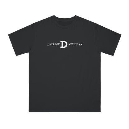 'Detroit Michigan' T-Shirt (w/ Old French D) | Organic Unisex