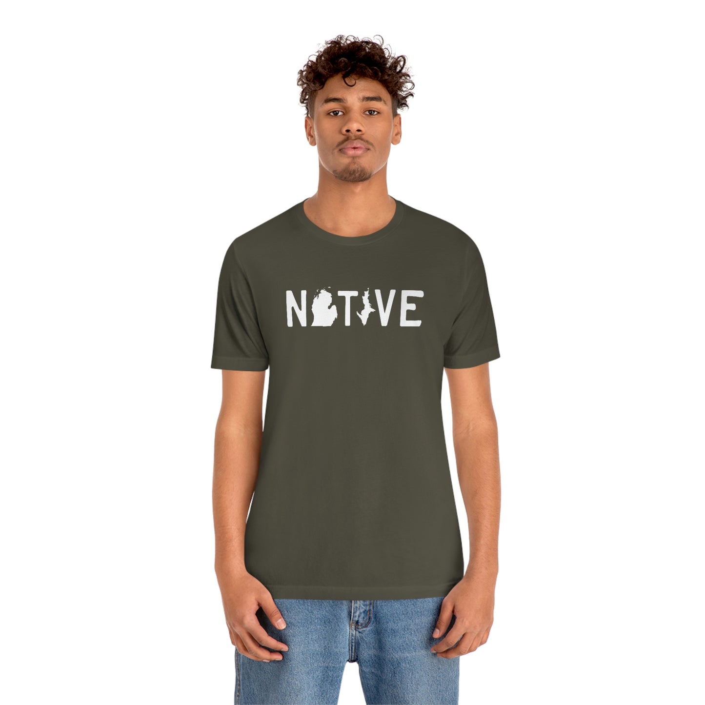 Michigan 'Native' T-Shirt (Licence Plate Font) | Unisex Standard Fit