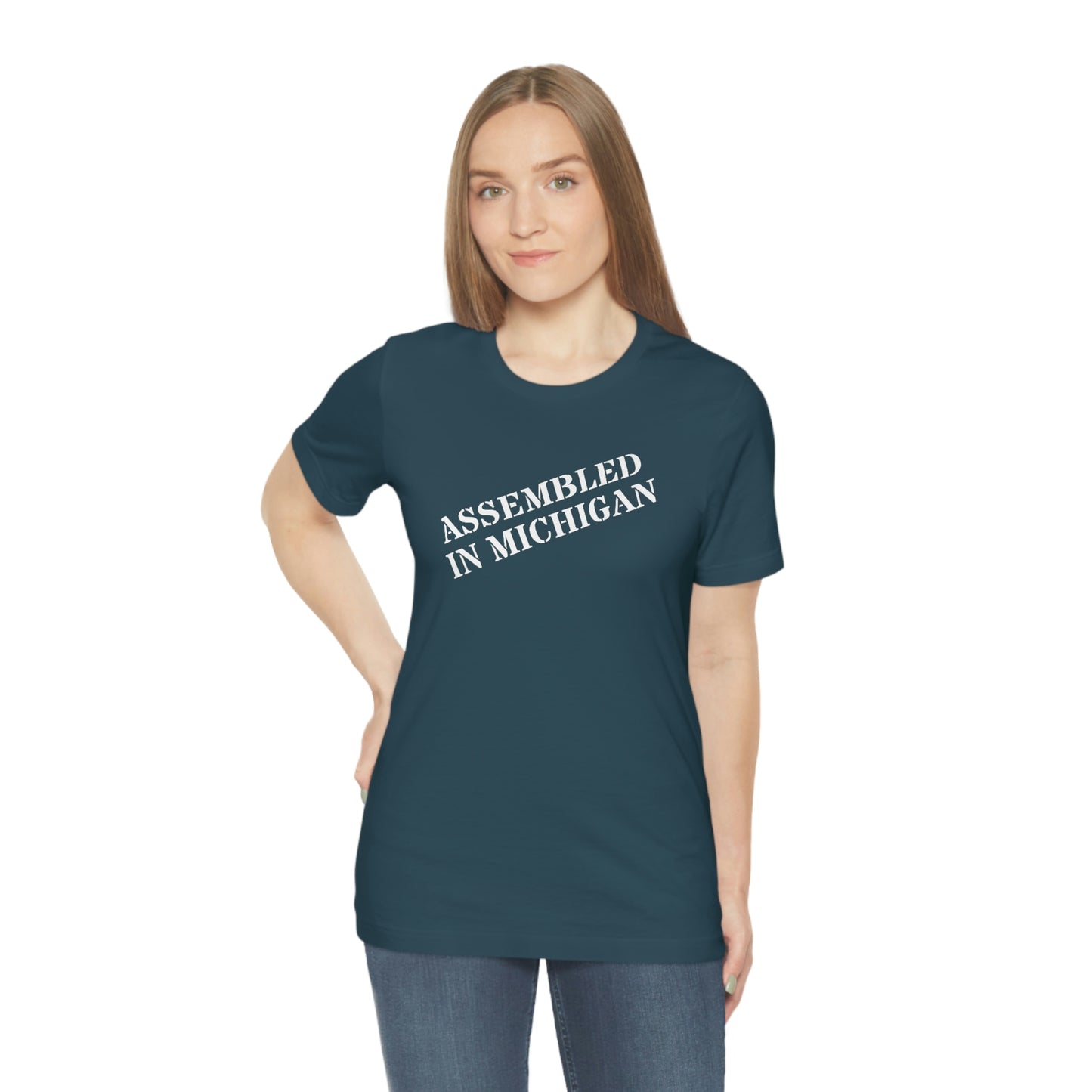 'Assembled in Michigan' T-Shirt | Unisex Standard Fit