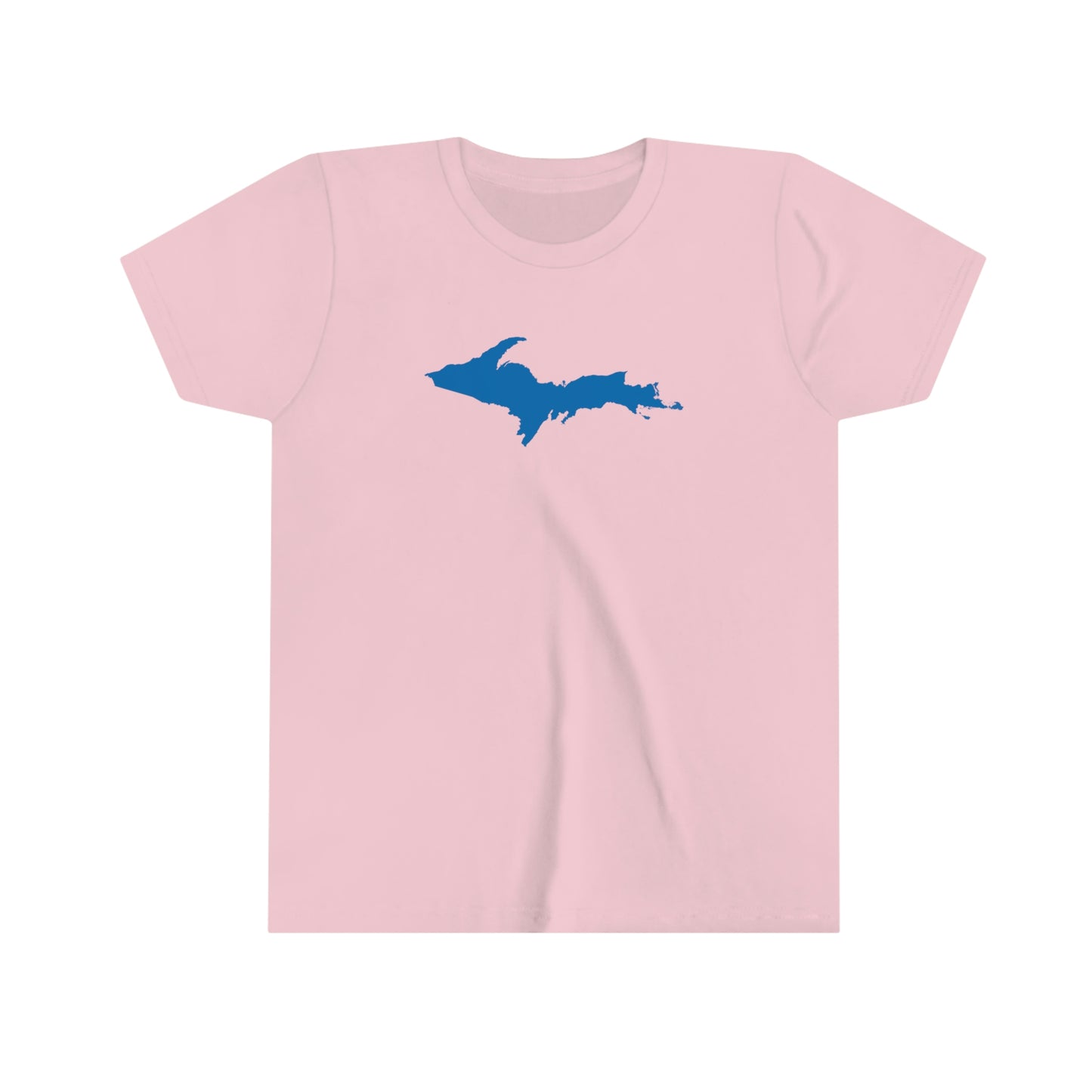 Michigan Upper Peninsula T-Shirt (w/ Azure UP Outline) | Youth Short Sleeve