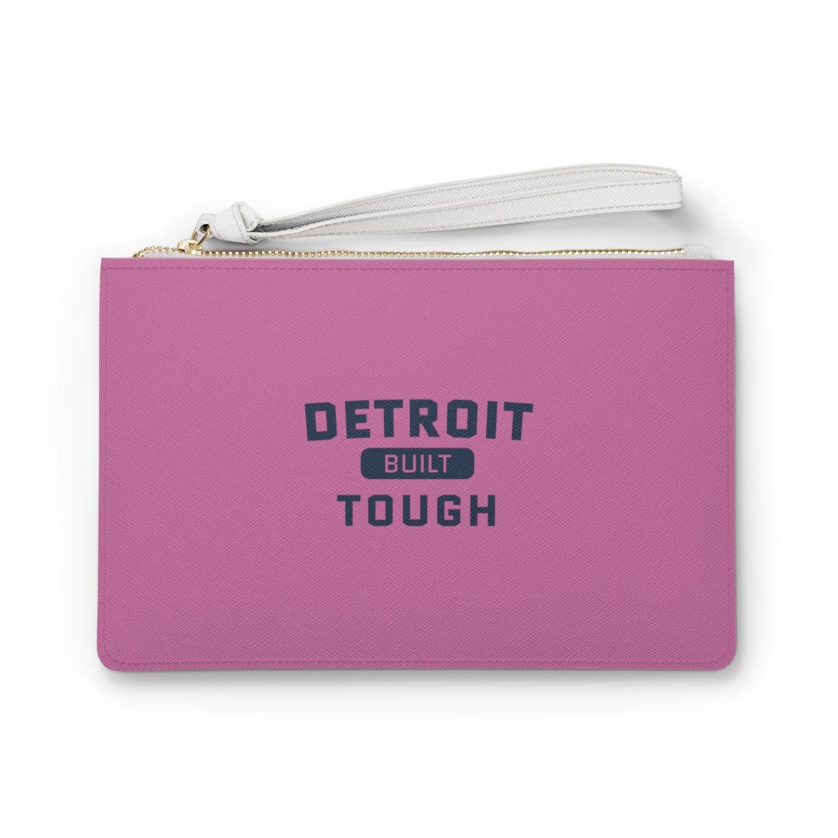'Built Detroit Tough' Clutch Bag - Circumspice Michigan