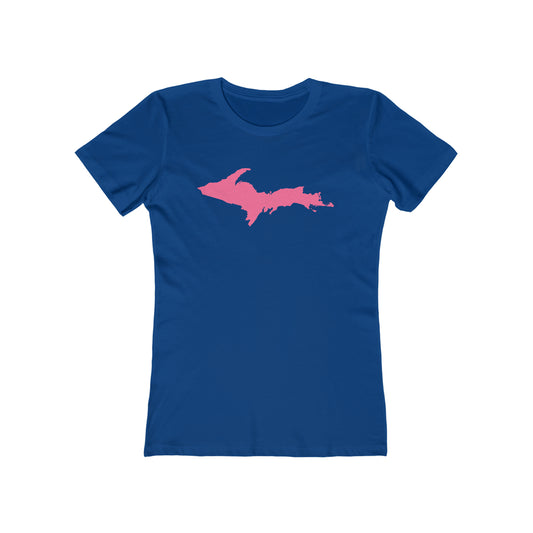 Upper Peninsula T-Shirt (w/ Pink UP Outline) | Women's Boyfriend Cut