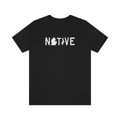 Michigan 'Native' T-Shirt (Licence Plate Font) | Unisex Standard Fit