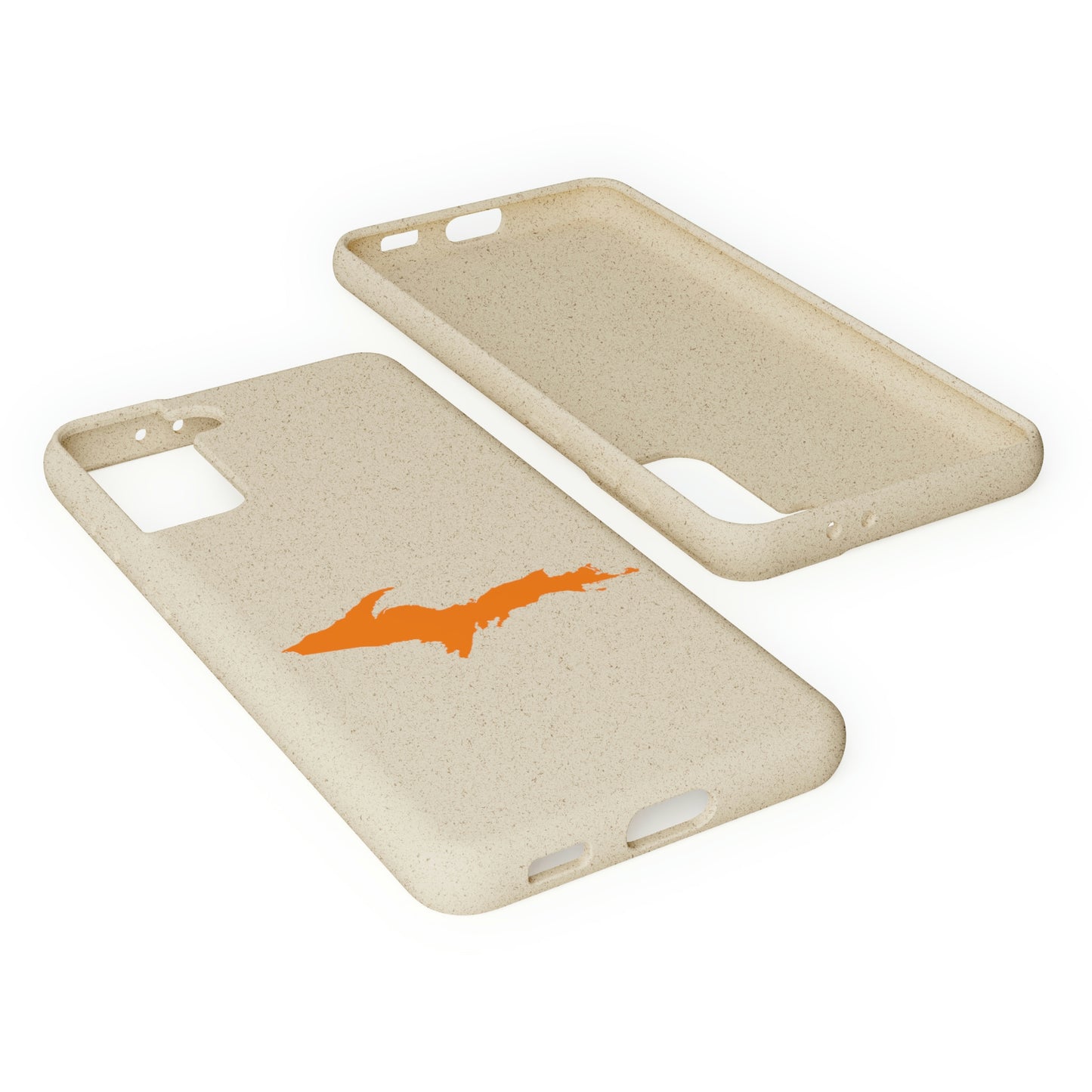 Michigan Upper Peninsula Biodegradable Phone Cases (w/ Orange UP Outline) | Samsung Android