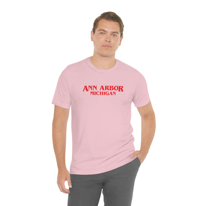 'Ann Arbor Michigan' ' T-Shirt (1980s Drama Parody) | Unisex Standard Fit