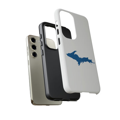 Michigan Upper Peninsula Tough Phone Case (w/ Azure UP Outline) | Samsung & Pixel Android