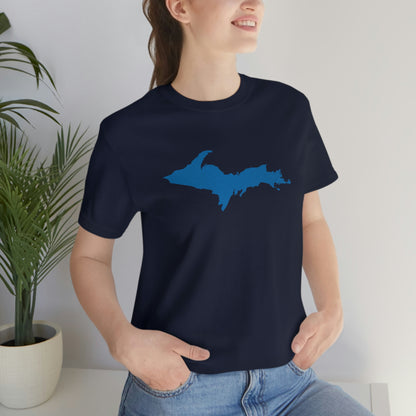 Michigan Upper Peninsula T-Shirt (w/ Azure UP Outline) | Unisex Standard Fit