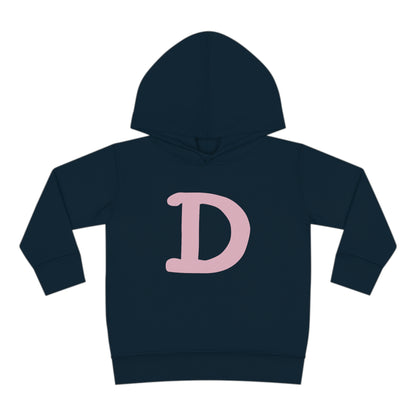 Detroit 'Old French D' Hoodie (Pink Full Body Outline) | Unisex Toddler