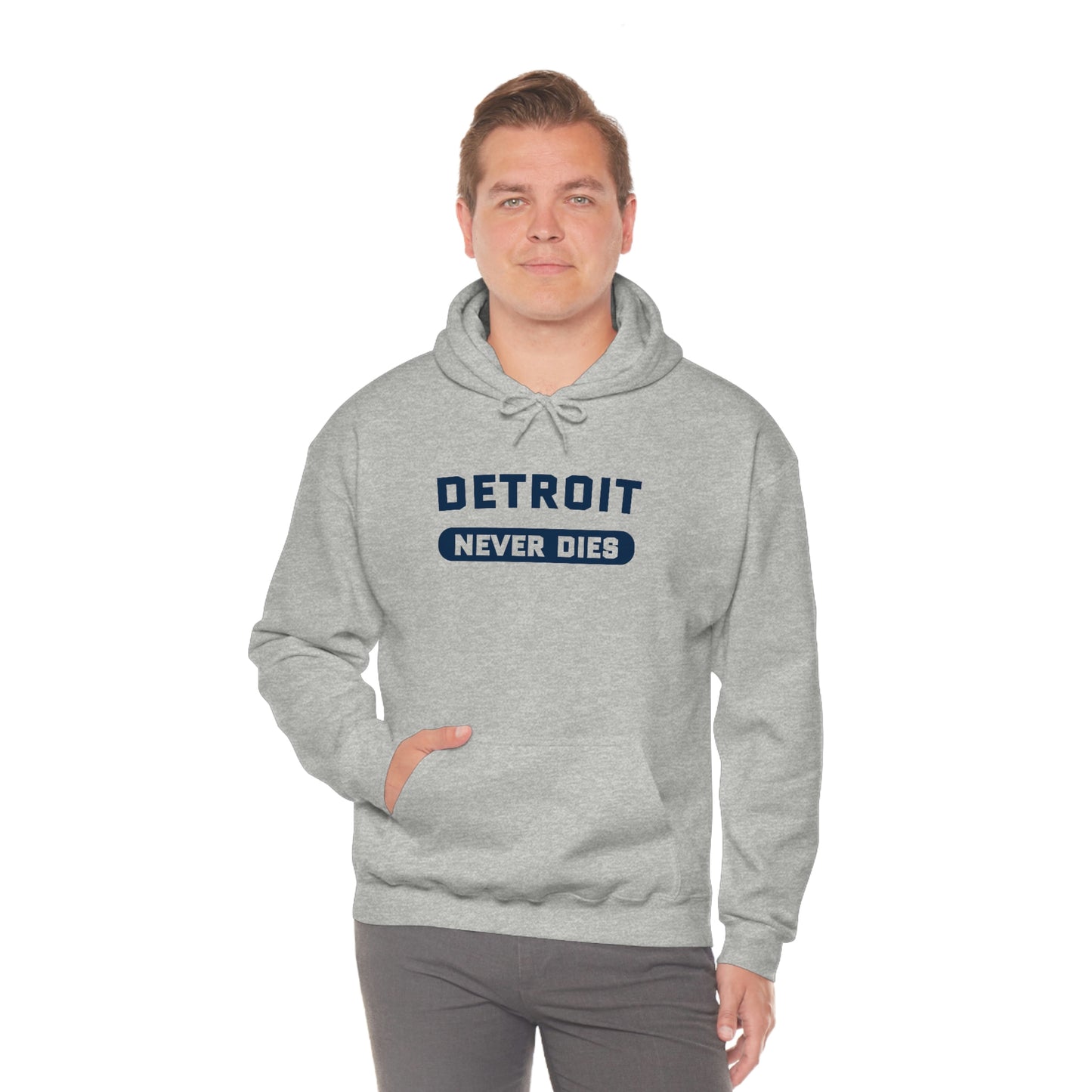 'Detroit Never Dies' Hoodie | Unisex Standard