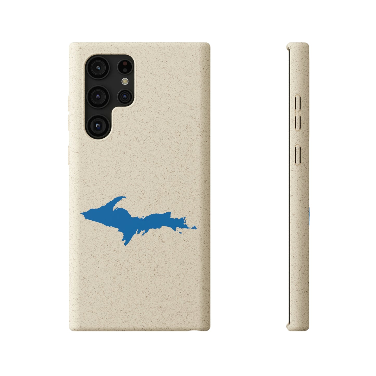 Michigan Upper Peninsula Biodegradable Phone Cases (w/ Azure UP Outline) | Samsung Android