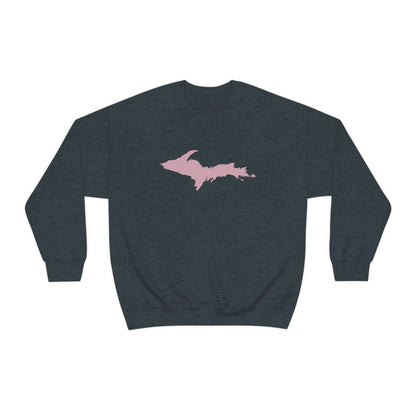 Michigan Upper Peninsula Sweatshirt (w/ Pink UP Outline) | Unisex Standard