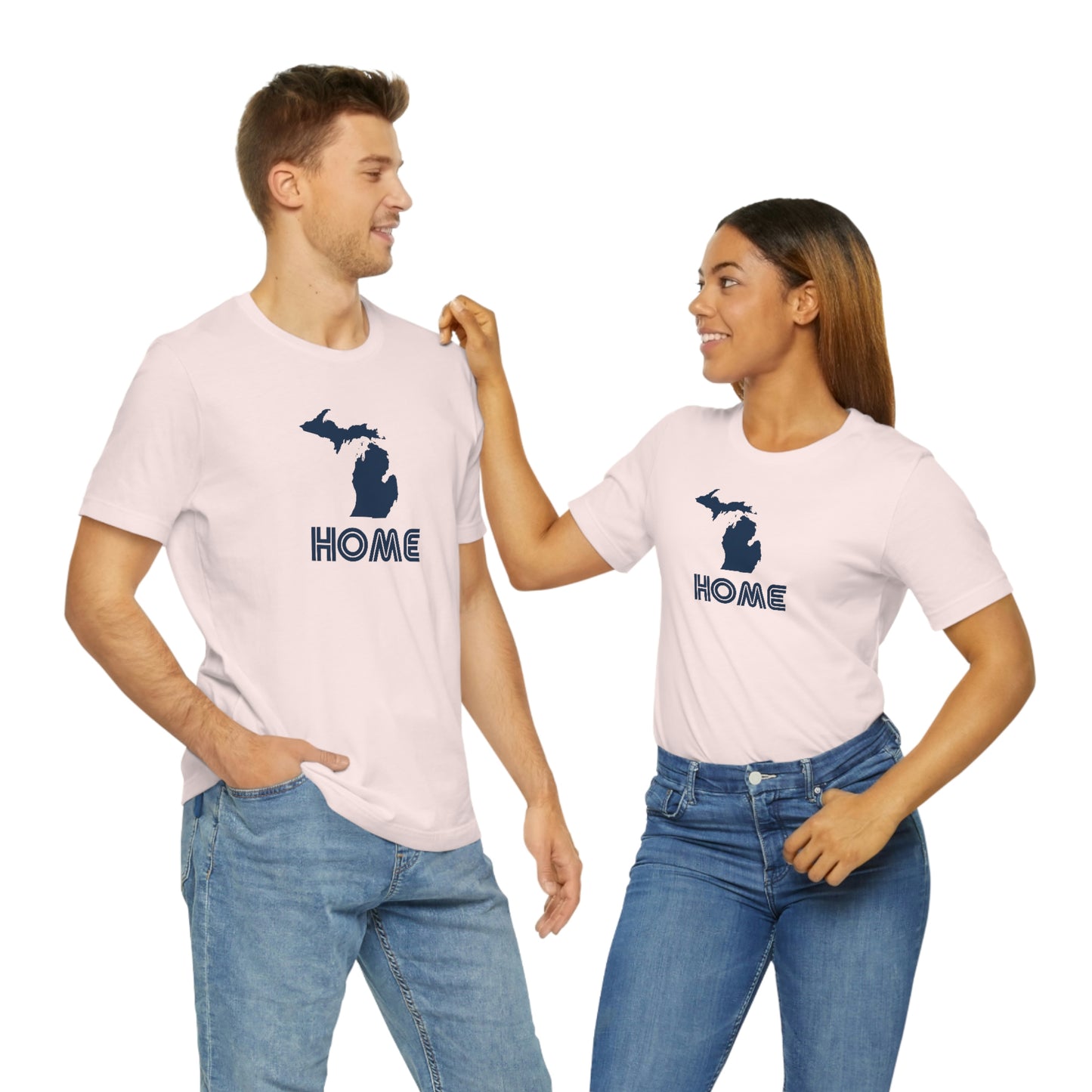 Michigan 'Home' T-Shirt (1970s Audiophile Font) | Unisex Standard Fit