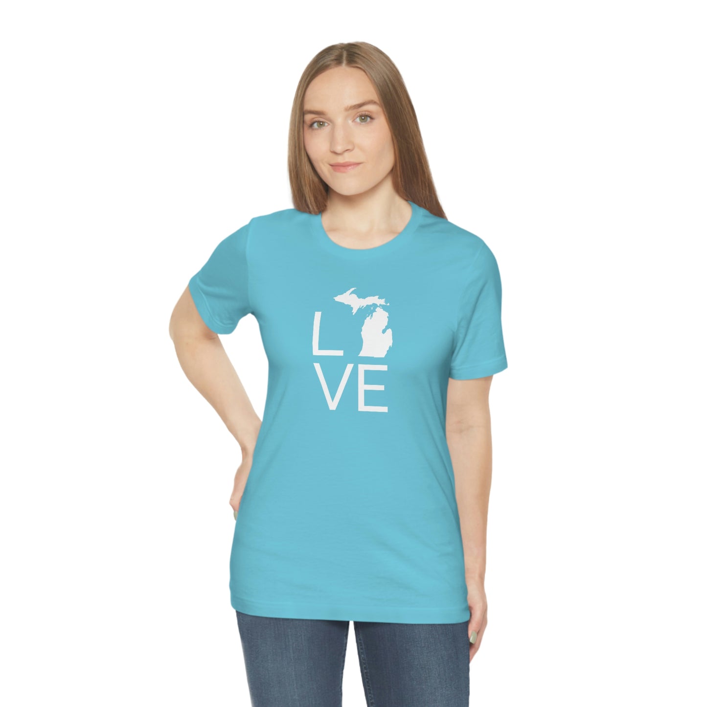 Michigan 'Love' T-Shirt (Thin Sans Font) | Unisex Standard Fit