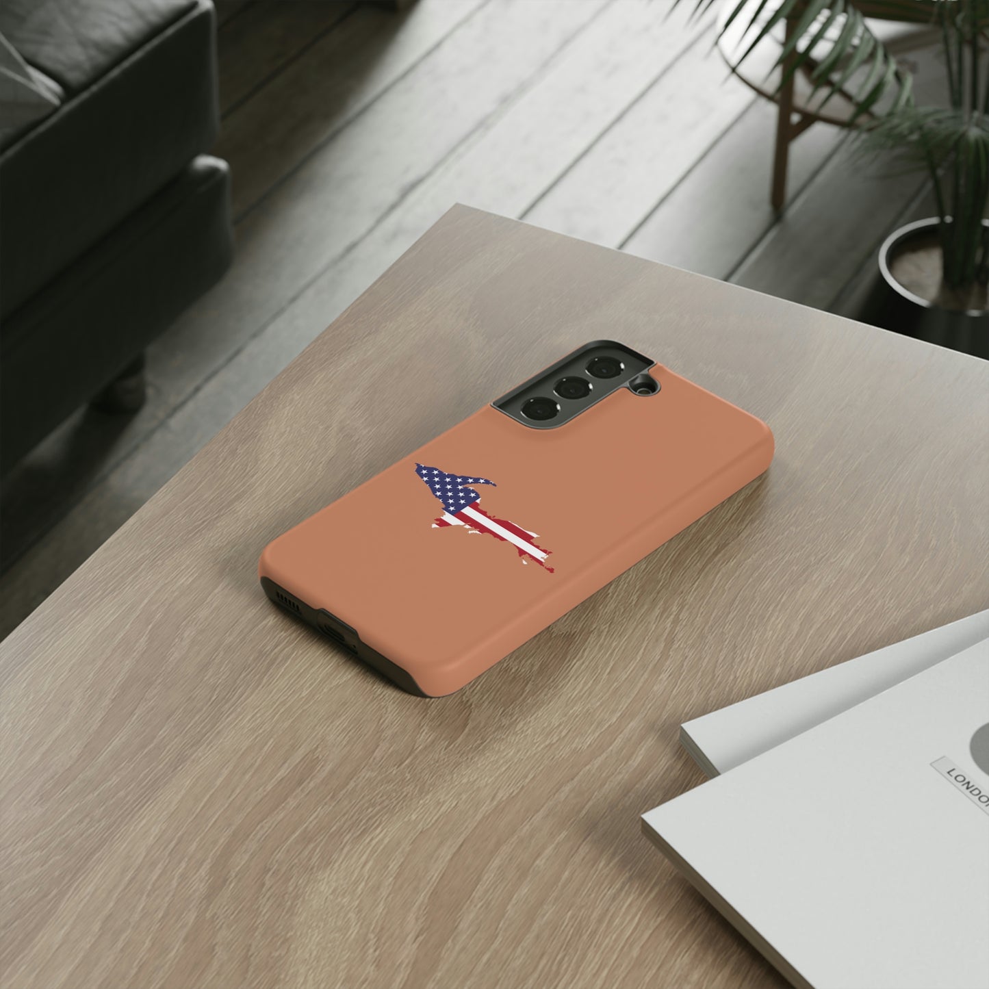 Michigan Upper Peninsula Tough Phone Case (Copper Patriot Edition) | Samsung & Pixel Android