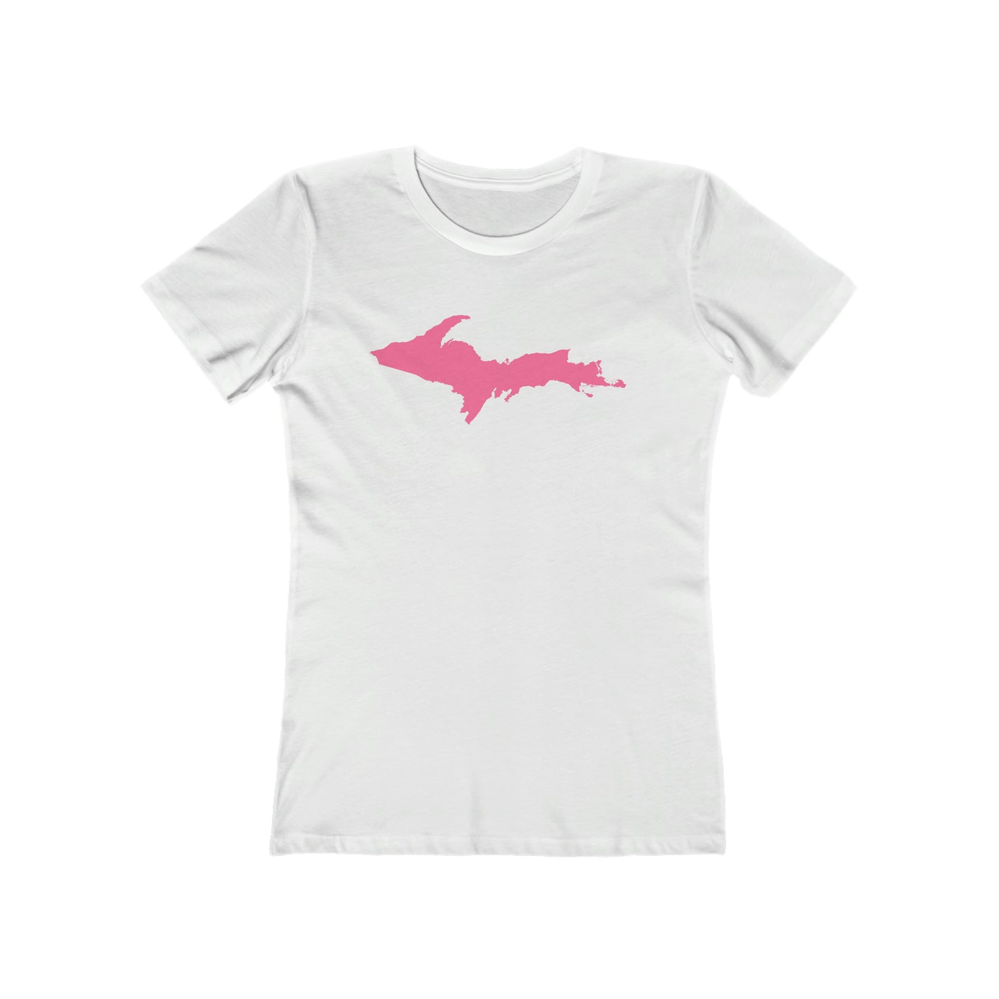 Upper Peninsula T-Shirt (w/ Pink UP Outline) | Women's Boyfriend Cut