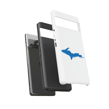 Michigan Upper Peninsula Tough Phone Case (w/ Azure UP Outline) | Samsung & Pixel Android