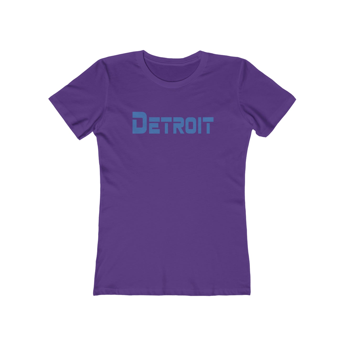 'Detroit' T-Shirt (1980s Sci-Font Font) | Women's Boyfriend Cut