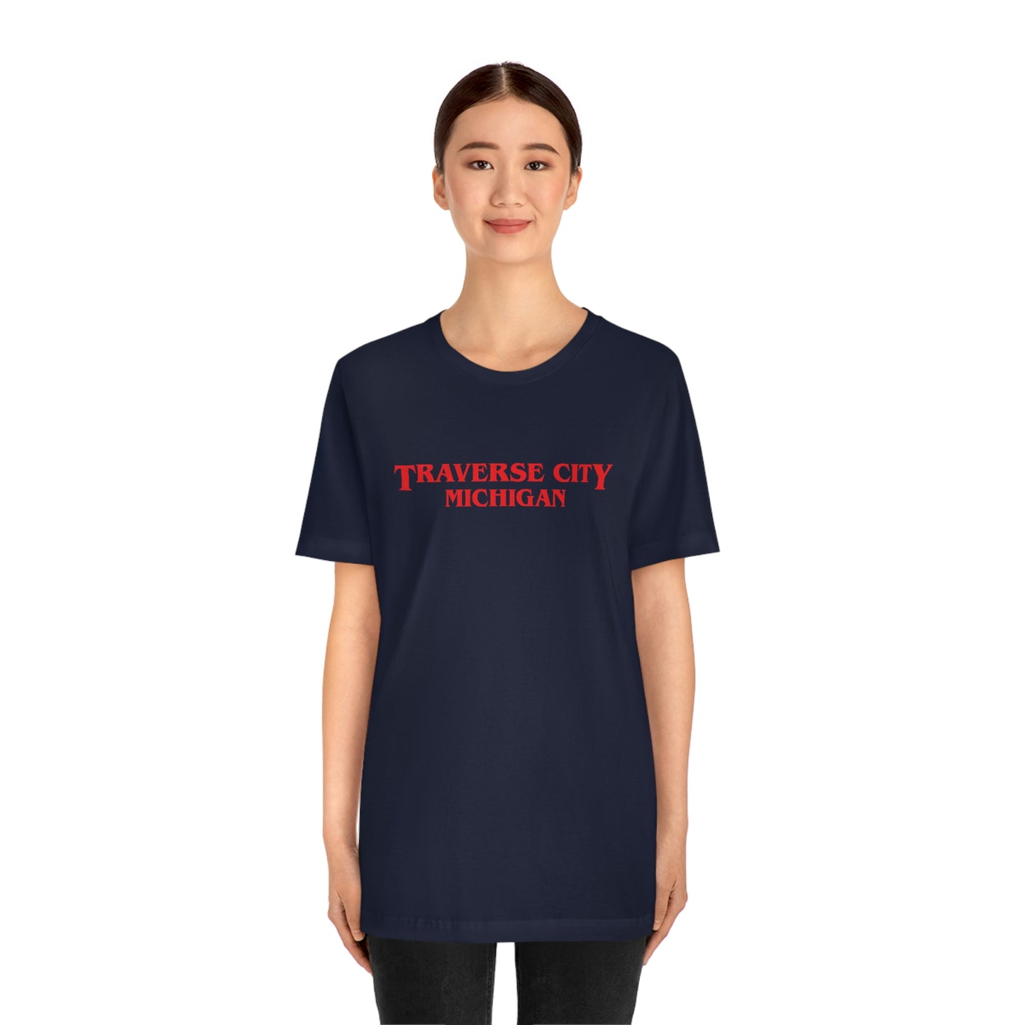 'Traverse City Michigan' ' T-Shirt (1980s Drama Parody) | Unisex Standard Fit