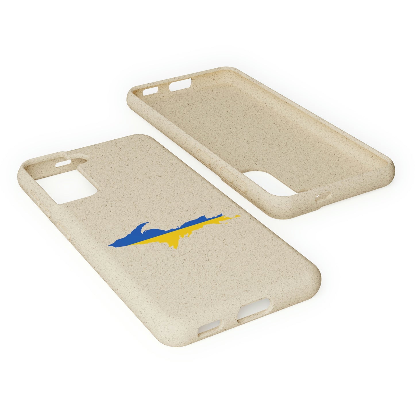 Michigan Upper Peninsula Biodegradable Phone Cases (w/ UP Ukraine Flag Outline) | Samsung Android