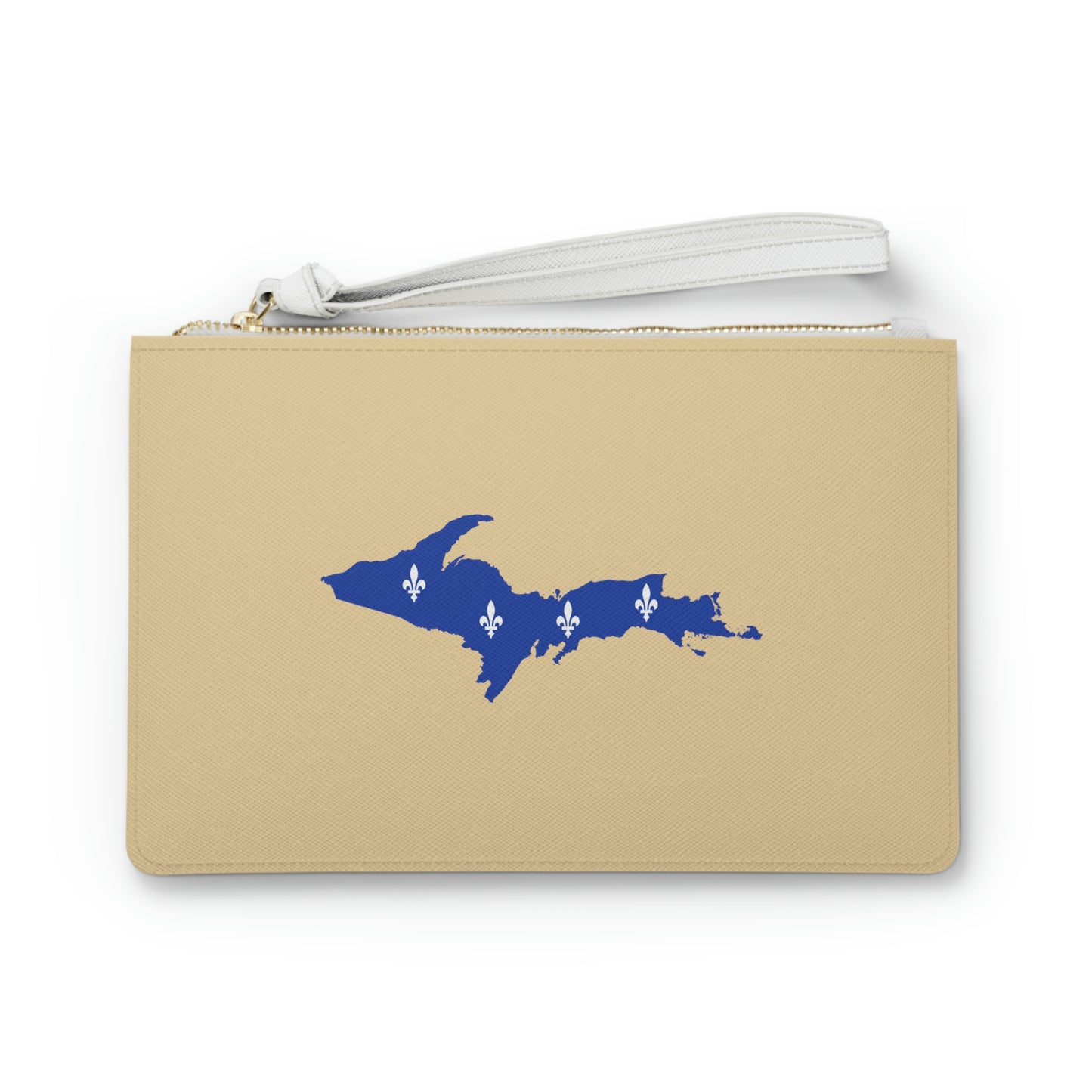 Michigan Upper Peninsula Clutch Bag (Maple Color w/ UP Quebec Flag Outline)