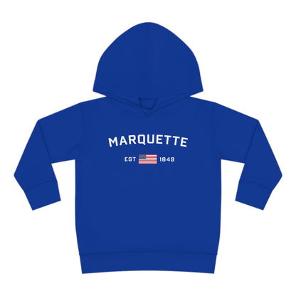 'Marquette EST 1849' Hoodie (w/USA Flag Outline) | Unisex Toddler