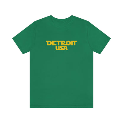 'Detroit USA' T-Shirt (1970s Epic Sci-Fi Parody) | Unisex Standard Fit