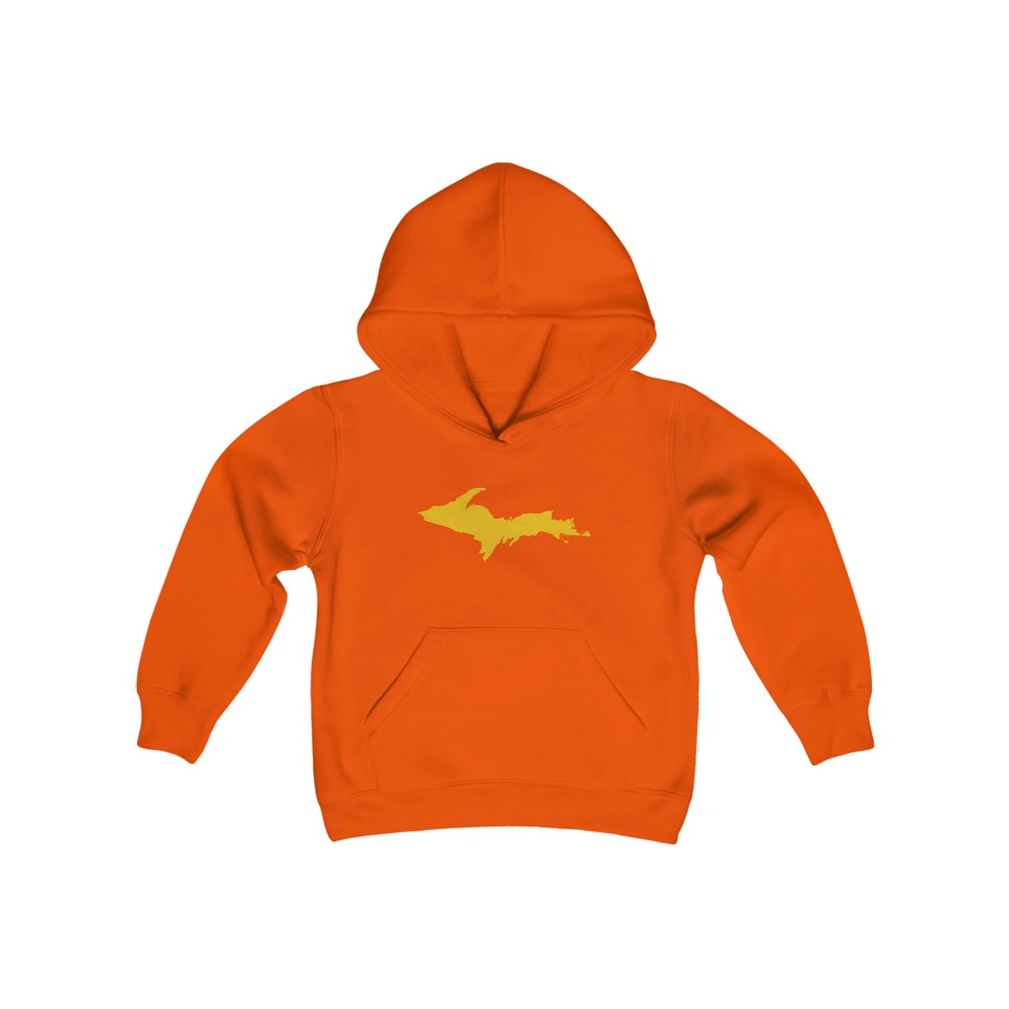 Michigan Upper Peninsula Hoodie (w/ Gold UP Outline)| Unisex Youth