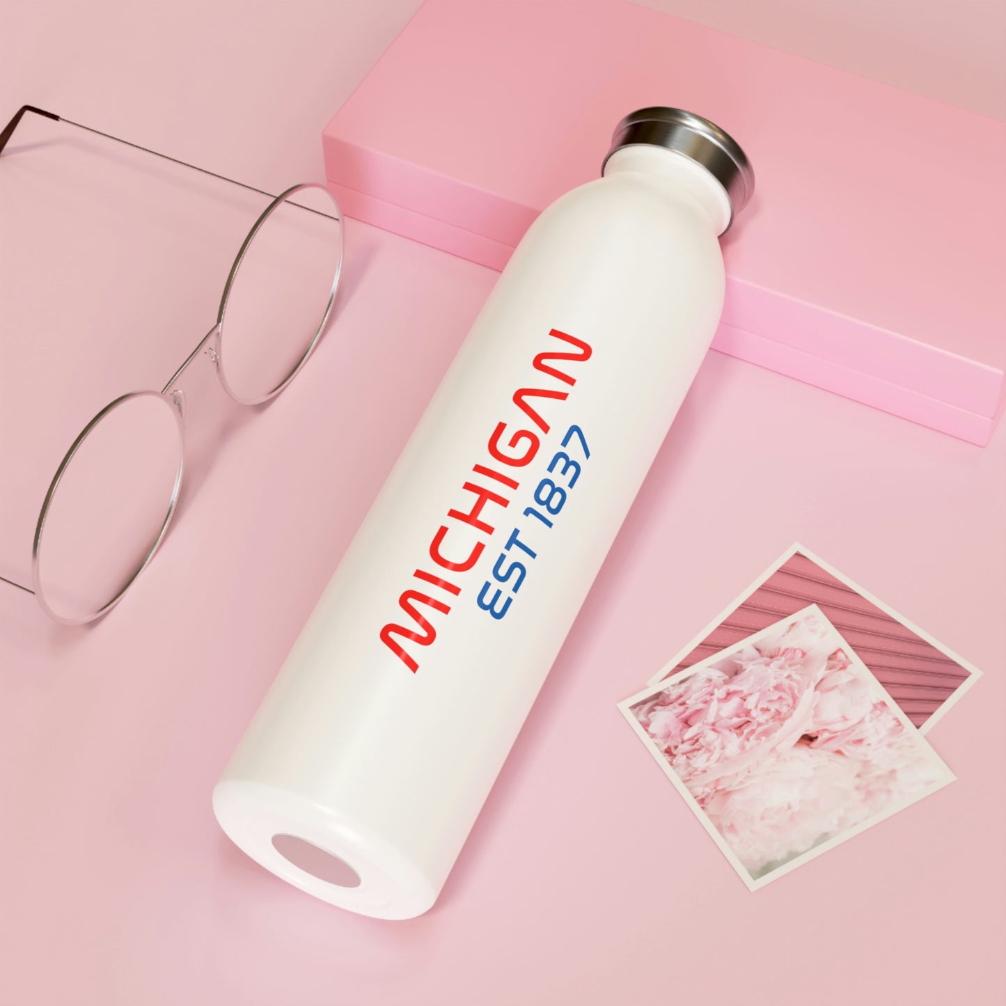 'Michigan EST 1837' Water Bottle (Space Agency Parody) | 20oz Double-Walled