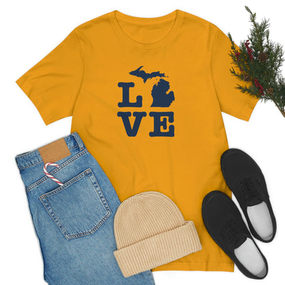 Michigan 'Love' T-Shirt (Typewriter Font) | Unisex Standard Fit