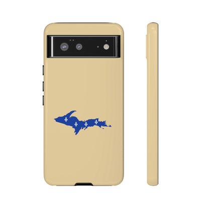 Michigan Upper Peninsula Tough Phone Case (Maple Color w/ UP Quebec Flag Outline) | Samsung & Pixel Android