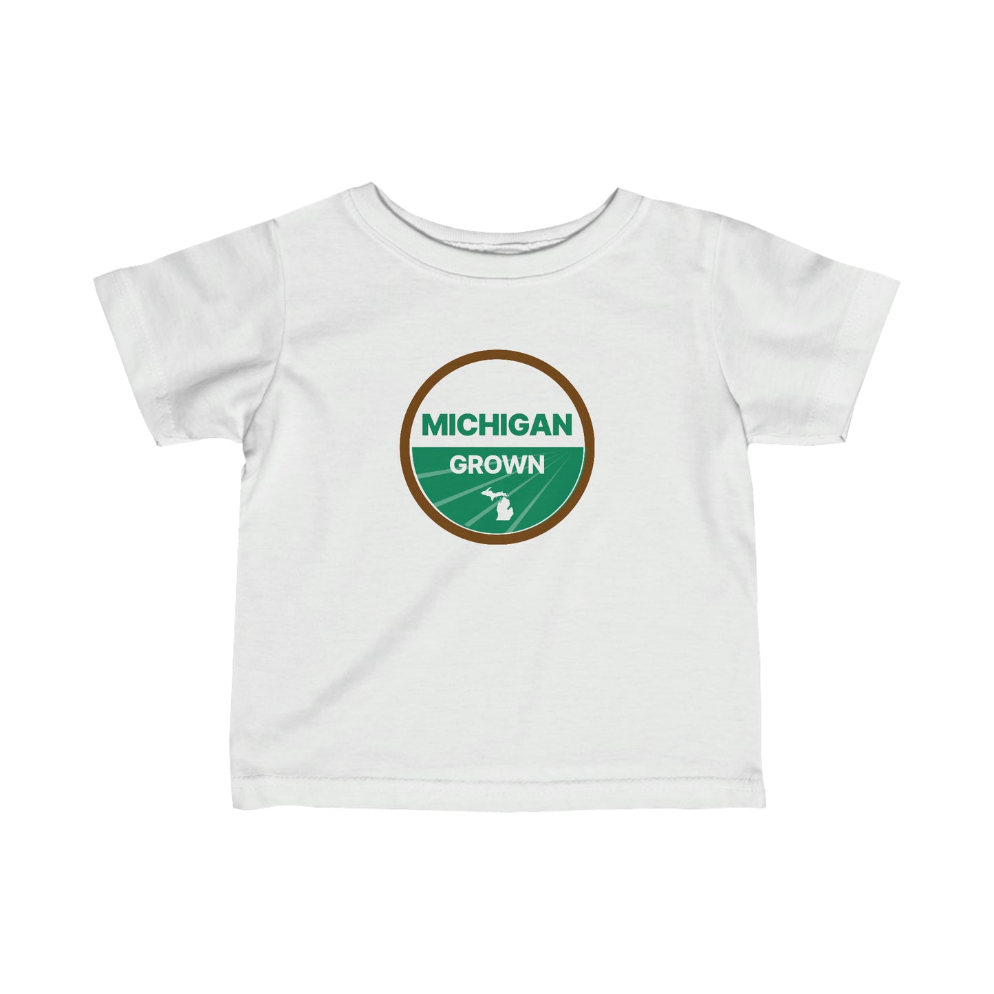 'Michigan Grown' T-Shirt (Agricultural Certification Parody)  |  Infant Short Sleeve