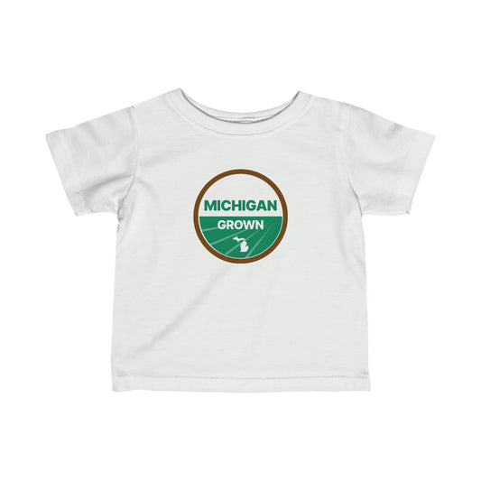 'Michigan Grown' T-Shirt (Agricultural Certification Parody)  |  Infant Short Sleeve