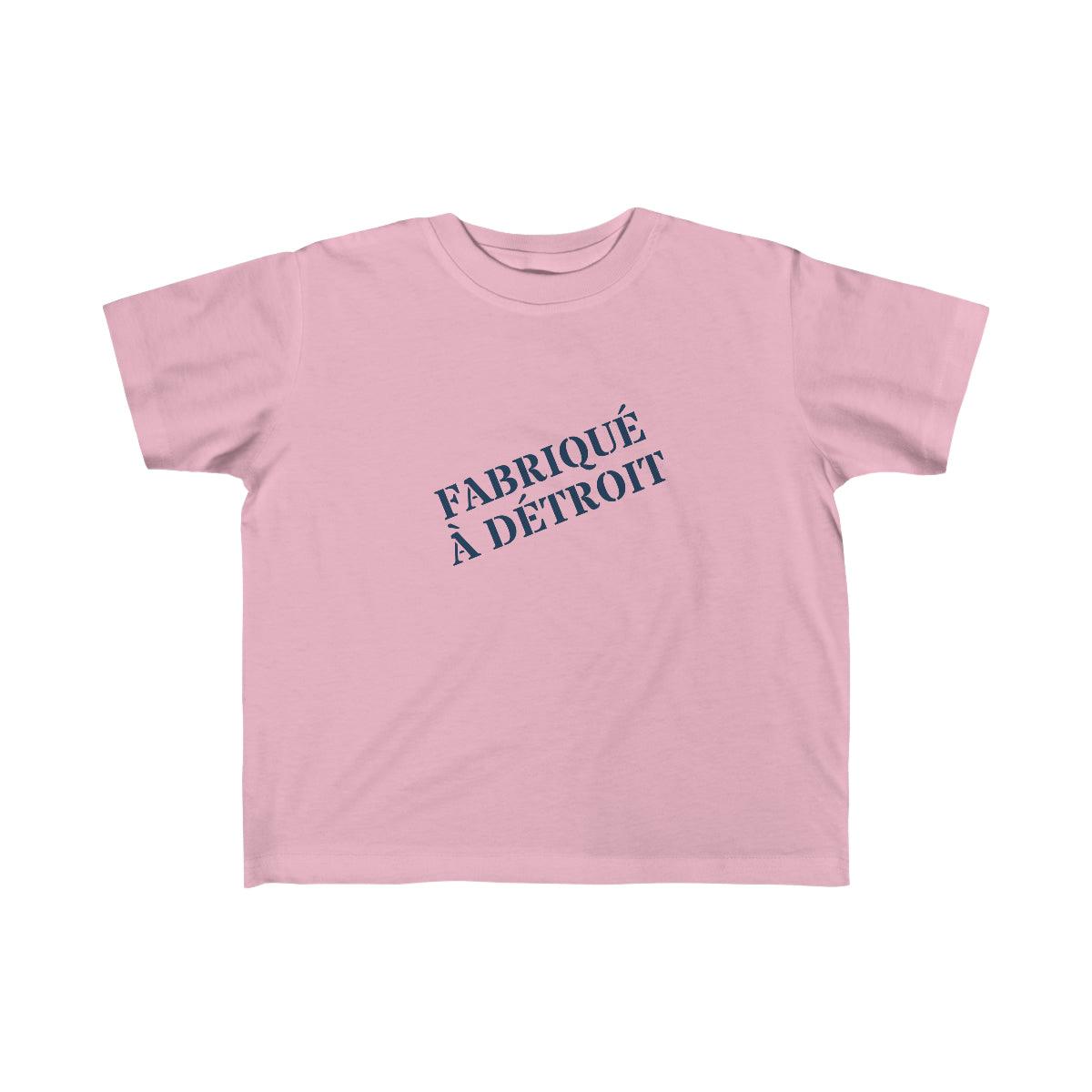 'Fabriqué à Détroit' T-Shirt | Toddler Short Sleeve - Circumspice Michigan