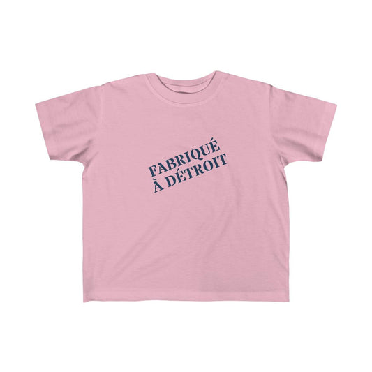 'Fabriqué à Détroit' T-Shirt | Toddler Short Sleeve - Circumspice Michigan