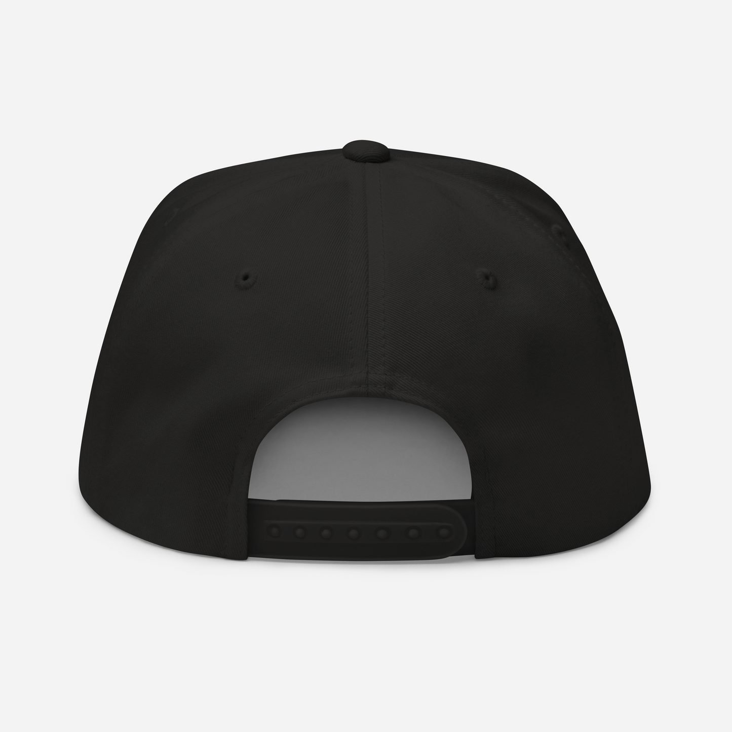 'Kalamazoo' Flat Bill Snapback | White/Black Embroidery