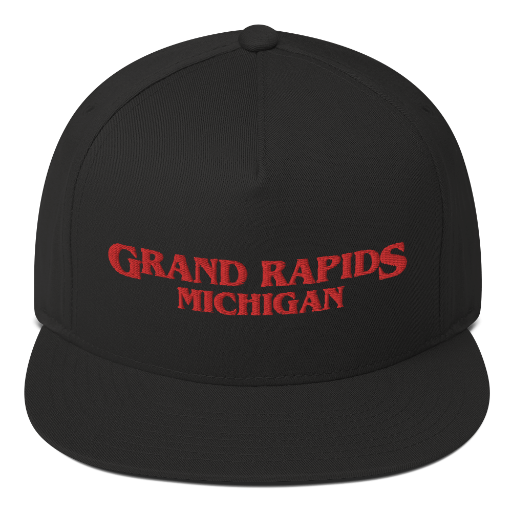 'Grand Rapids Michigan' Flat Bill Snapback (1980s Drama Parody)