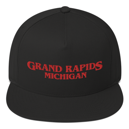 'Grand Rapids Michigan' Flat Bill Snapback (1980s Drama Parody)