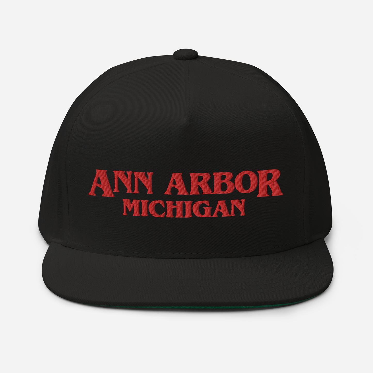 'Ann Arbor Michigan' Flat Bill Snapback (1980s Drama Parody)