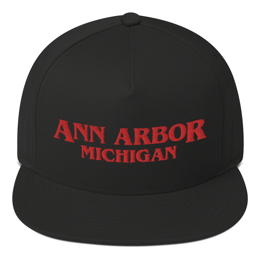 'Ann Arbor Michigan' Flat Bill Snapback (1980s Drama Parody)