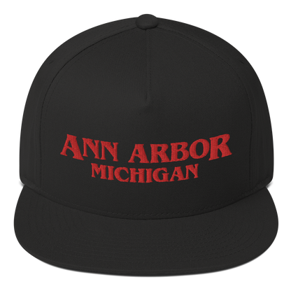 'Ann Arbor Michigan' Flat Bill Snapback (1980s Drama Parody)