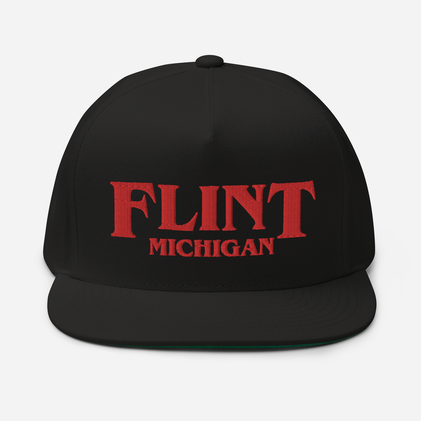 'Flint Michigan' Flat Bill Snapback (1980s Drama Parody)