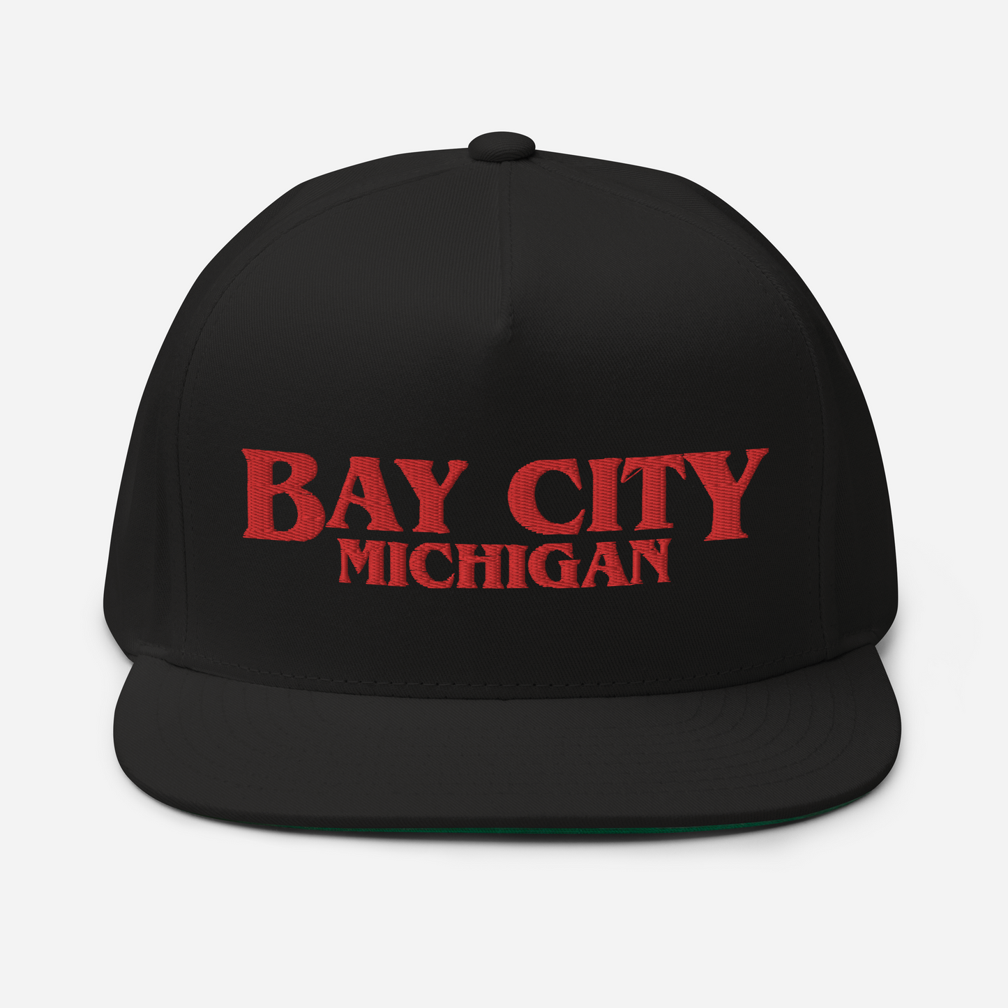 'Bay City Michigan' Flat Bill Snapback (1980s Drama Parody)