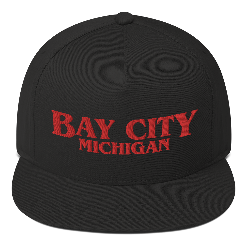 'Bay City Michigan' Flat Bill Snapback (1980s Drama Parody)