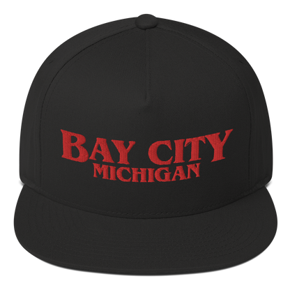 'Bay City Michigan' Flat Bill Snapback (1980s Drama Parody)